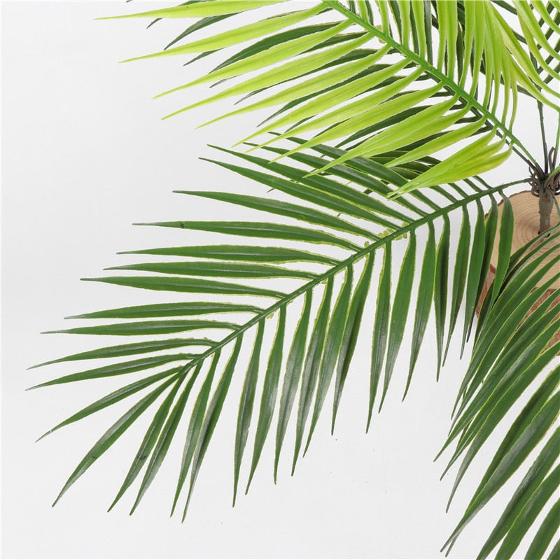 Palm tree leaf plant simulation plastic green plant