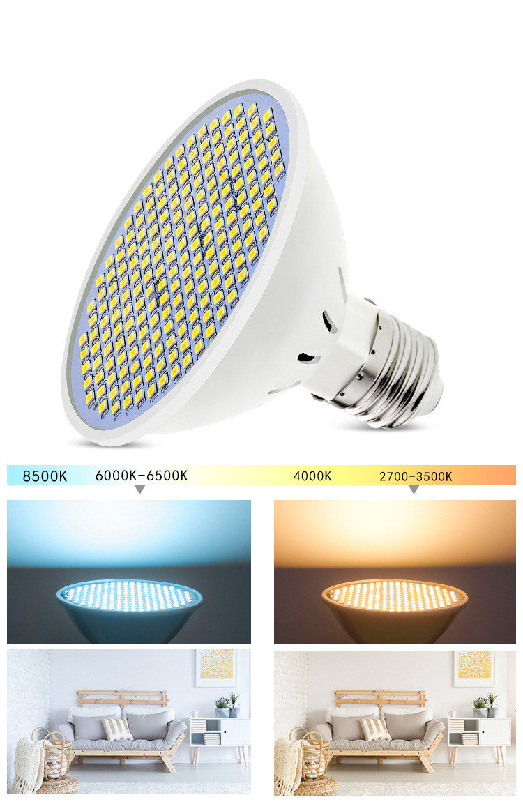 LED Lamp Cup E27 Household Energy-Saving Bulb 220V SMD Indoor Lighting Source