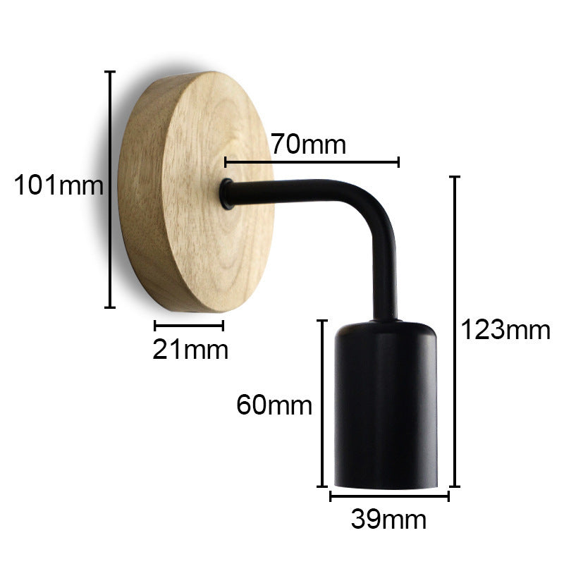 Modern Minimalist Wrought Iron Craft Wall Lamp