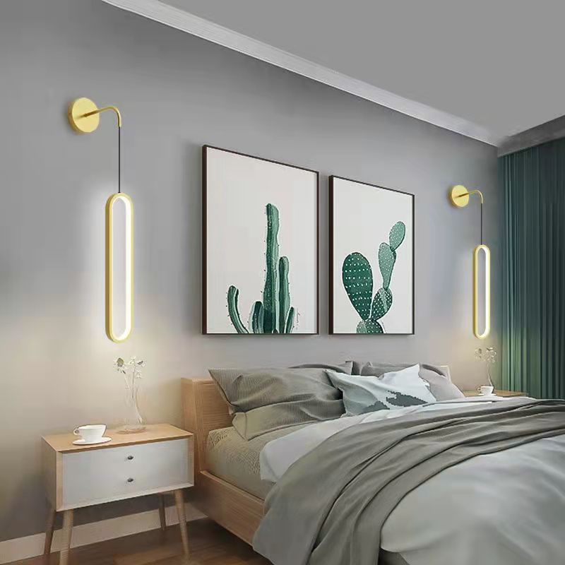 Modern Minimalist Bedside Wall Lamp Living Room Wall Light Bulb Nordic Internet Celebrity Minimalist