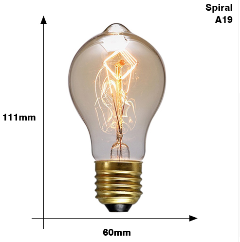 Edison Bulb E27 220V 40W ST64 A19 T45 G80 G95 G125 Incandescent filament bulb lighting Retro Edison Light Bulb