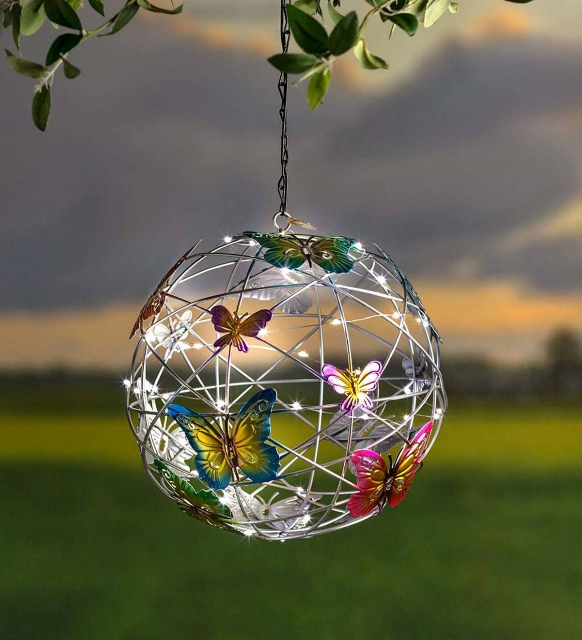 Outdoor Butterfly Solar Ball Light