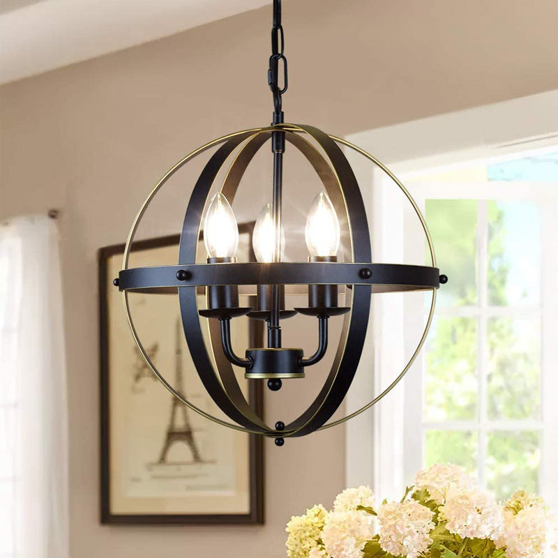 Retro Industrial Style Wrought Iron Lamp Creative Home