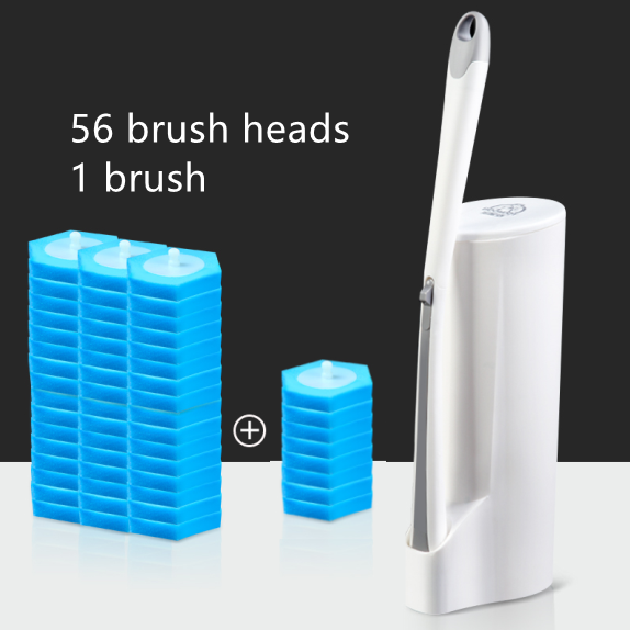 Disposable toilet brush