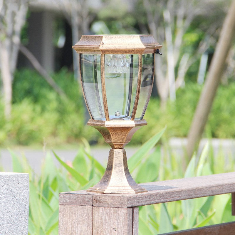 Outdoor Garden Solar Column Head Lamp