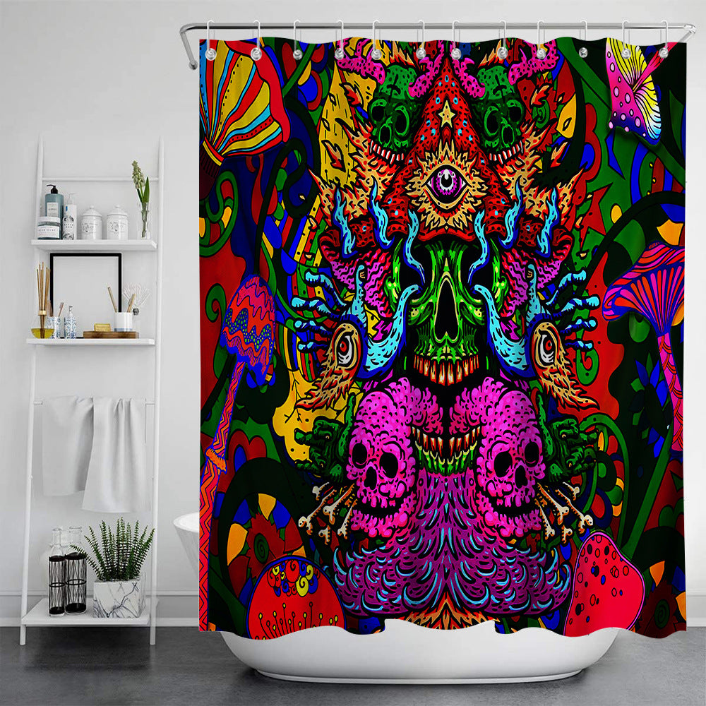 Digital Print-free Bathroom Curtain