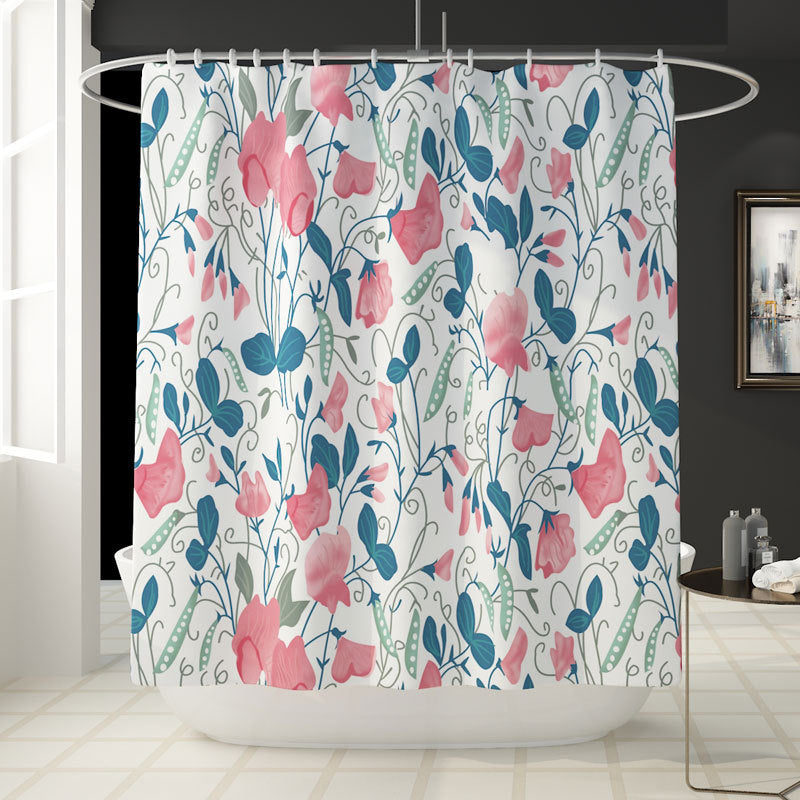 Daffodil Toilet Bathroom Shower Curtain Shower Partition