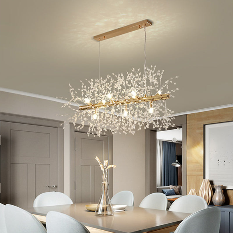 Dandelion Crystal Chandelier Restaurant Bedroom Clothing Shop Lighting